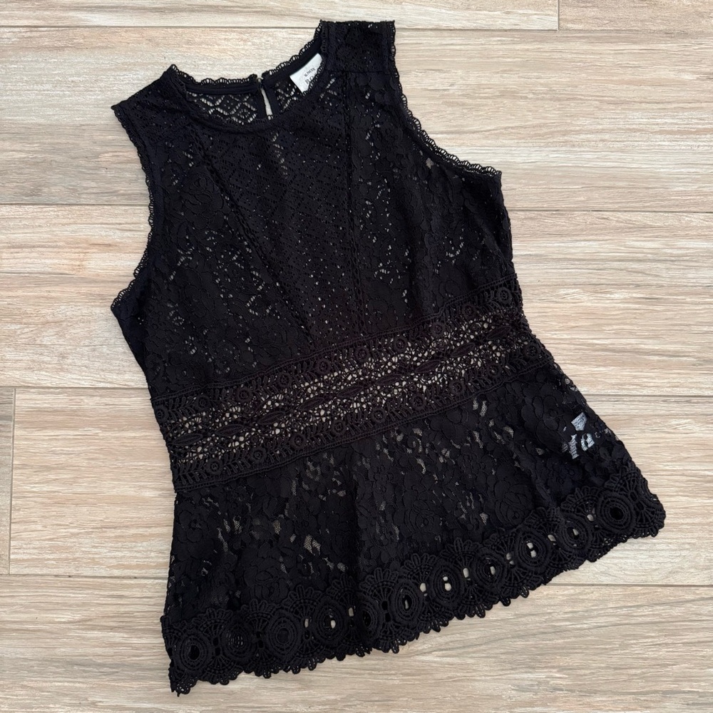 Knox Rose Lace Peplum Blouse